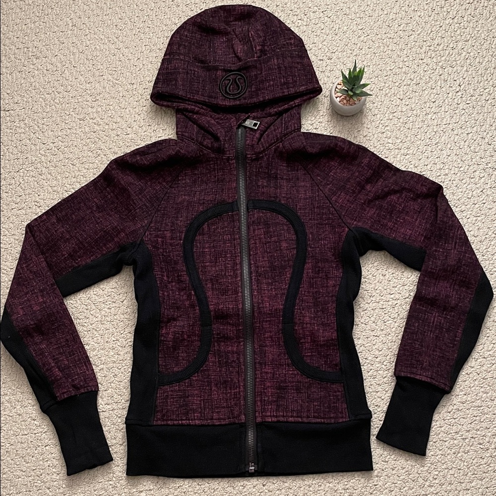 Lululemon remix II scuba hoodie pink black